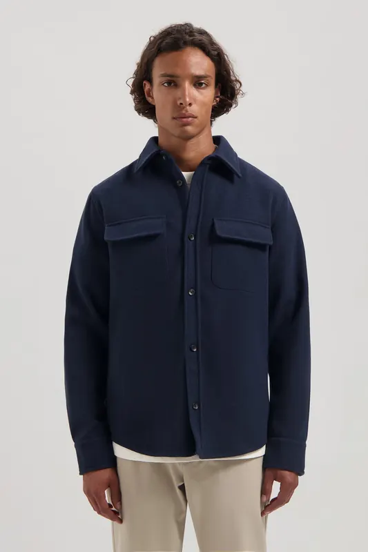 Dstrezzed Ds-ulrik Overshirt Dk. Navy Maat: M | Lichte Jassen Outlet | Heren | Blauw