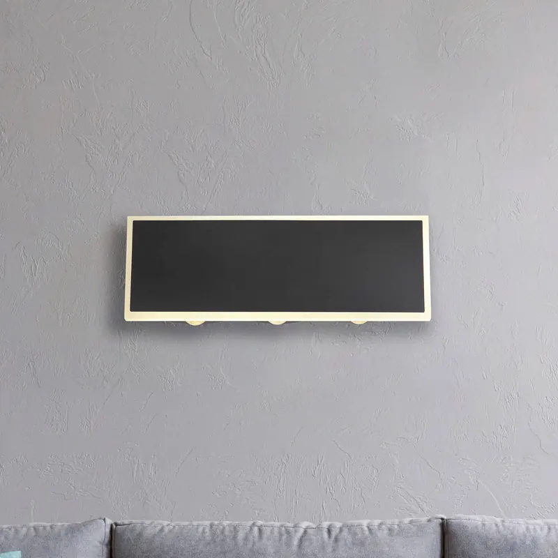 Kinkiet LED Saidy, szerokość 25 cm, czarny, metal