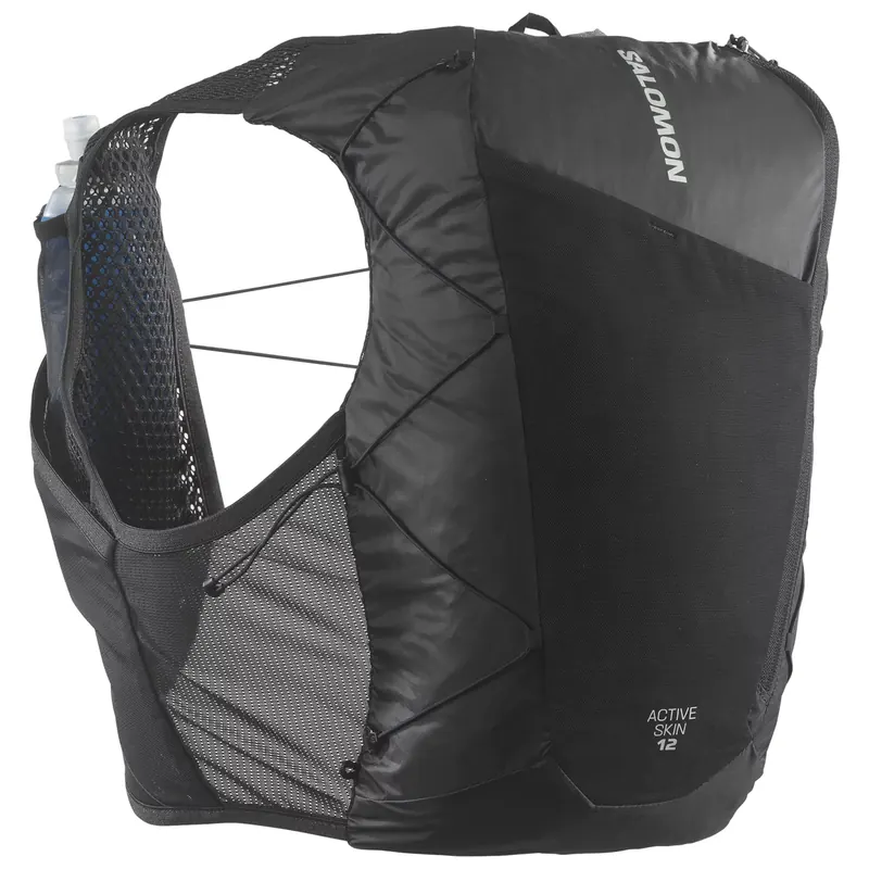 Salomon Active Skin 12 Set C21774, Unisex, Czarne, plecaki, poliester, rozmiar: M