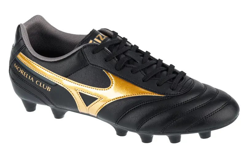 Mizuno Morelia II Club FG P1GA231650, Męskie, Czarne, buty piłkarskie - korki, skóra licowa, rozmiar: 45