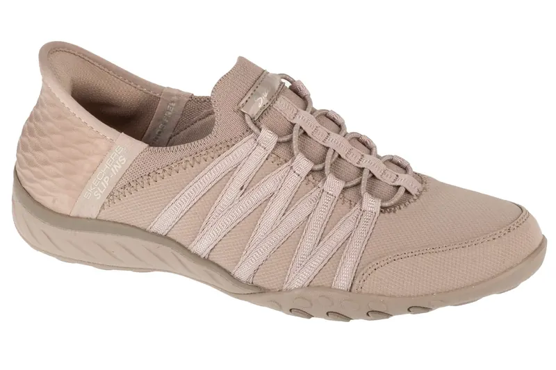 Skechers Slip-ins: Breathe Easy - Roll With Me 100593-TPE, Damskie, Beżowe, buty sneakers, tkanina, rozmiar: 36