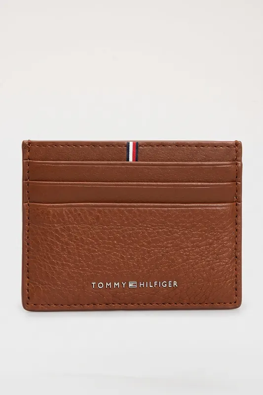 Tommy Hilfiger Corp Cardholder Winter Cognac Maat: OS | Portemonnees Outlet | Heren | Bruin