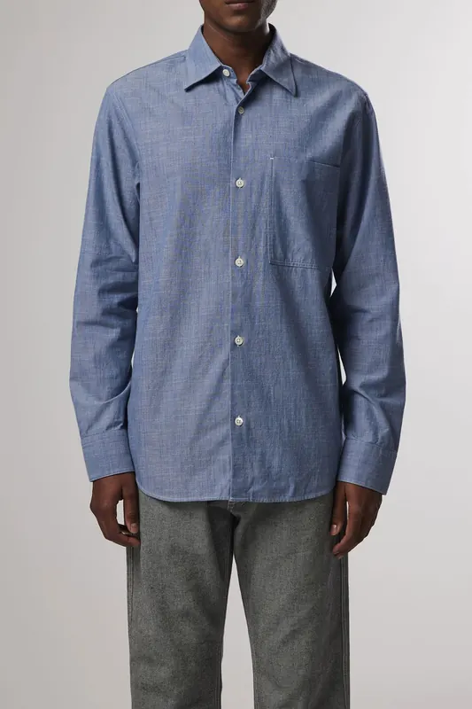 NN.07 Iggy 5230 Casual Shirts — Slim Fit Maat: S | Casual Overhemden Outlet | Heren | Blauw