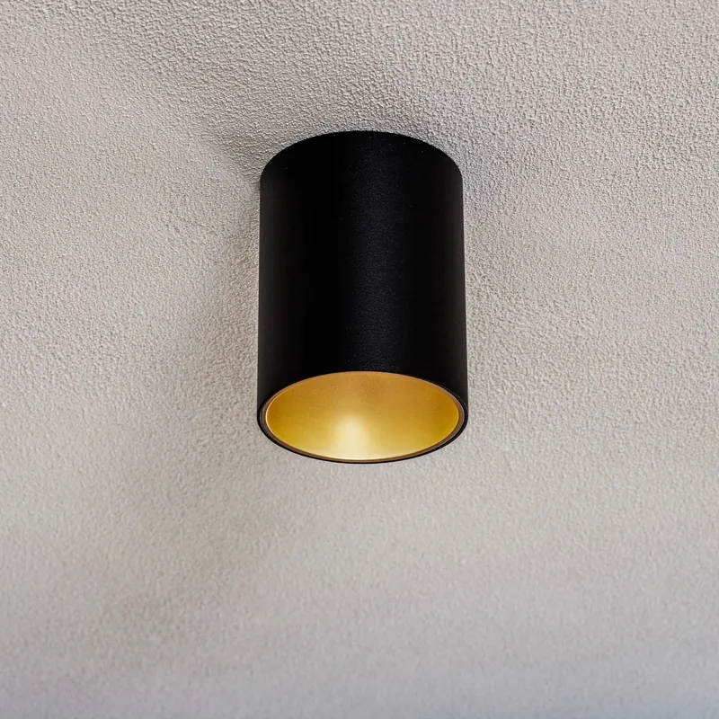 Lampa sufitowa Eye Tone, czarno-złota