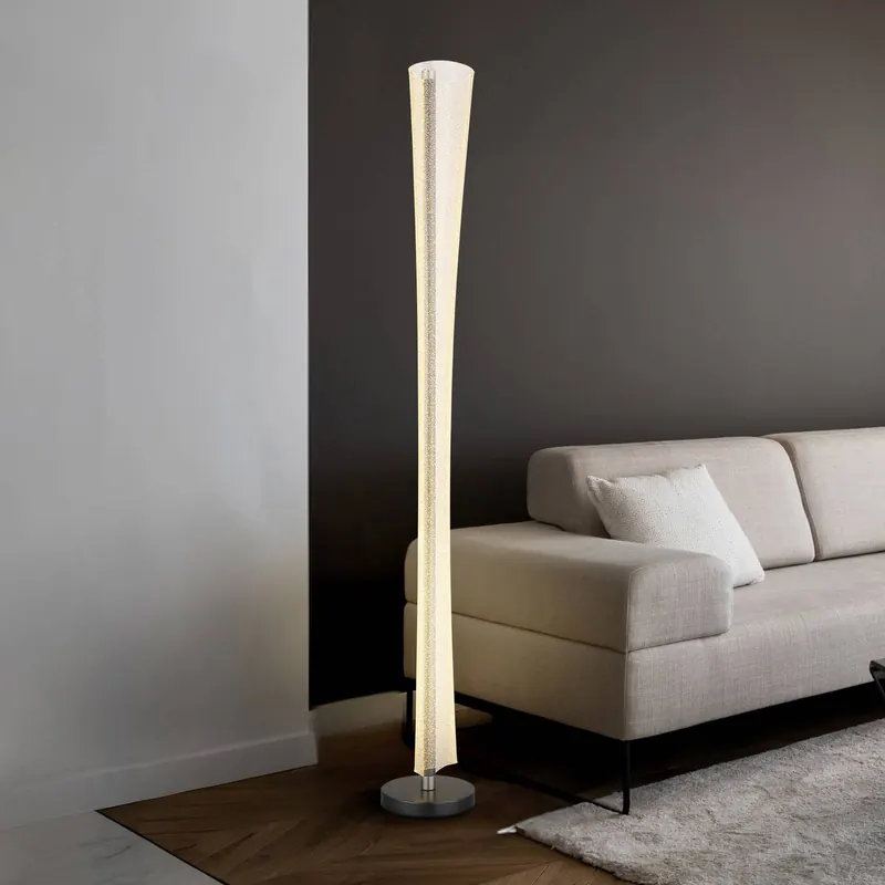 Lampa stojąca LED Malinda, przezroczysta/antracytowa, wysokość 155 cm, CCT
