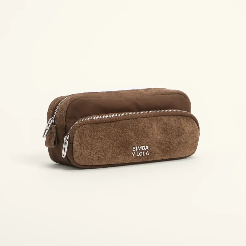 Etui pocket bawełna i dwoina ciemny khaki