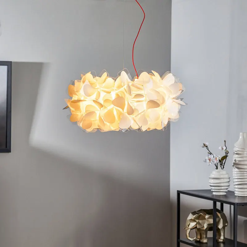Slamp Żyrandol Clizia Mama Non Mama, Ø53cm, biały/czerwony