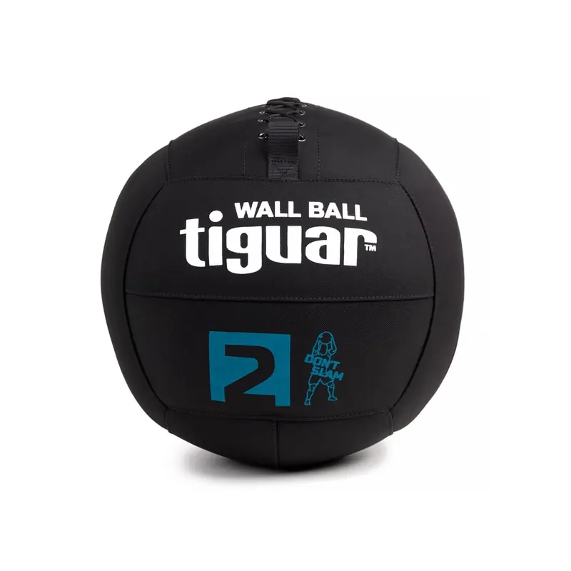 TIGUAR piłka lekarska wall ball do crossfitu 2kg czarna