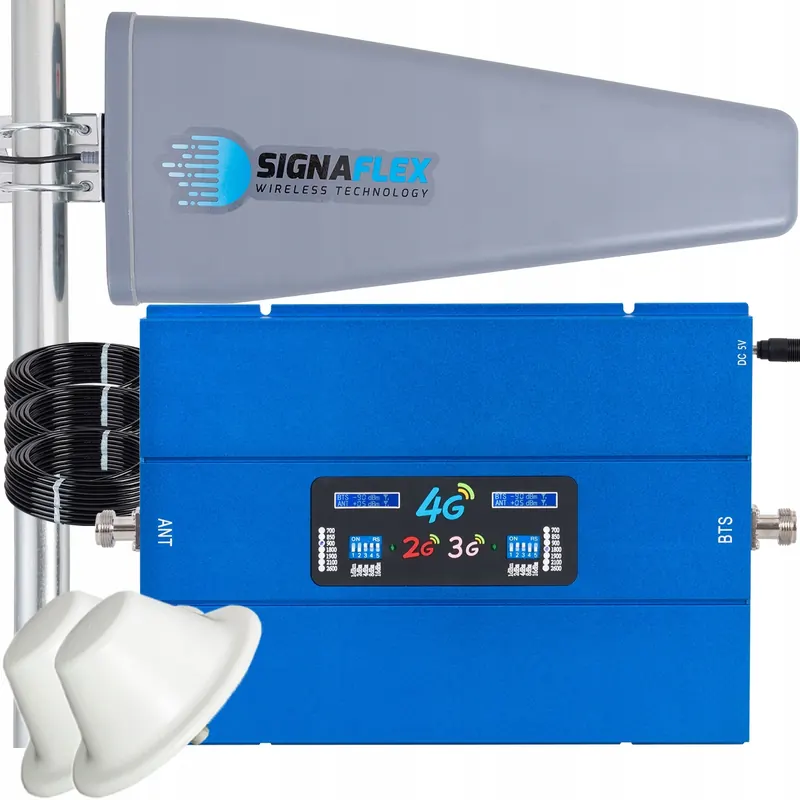 Sada zosilňovačov EGSM/4G Blue C10 T2 23dBi 10 m 2x