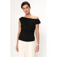 VIVEH Nia Top Black Maat: 34 | Blouses Outlet | Dames | Zwart