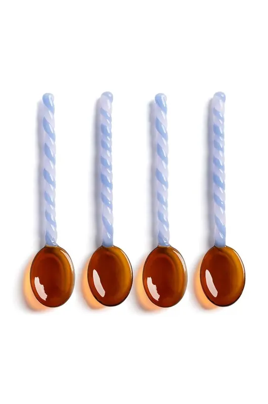 &k amsterdam zestaw łyżeczek Spoon Duet Amber 4-pack