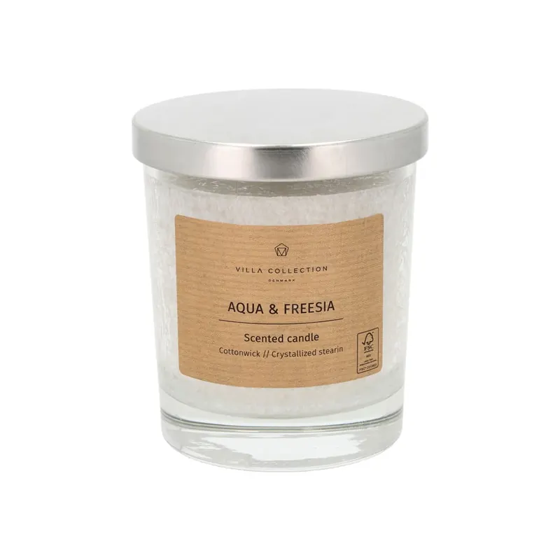 Zapachowa świeca czas palenia 40 h Kras: Aqua & Freesia – Villa Collection
