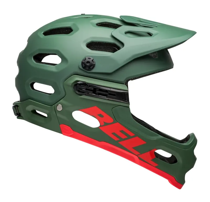 Kask full face BELL SUPER 3R MIPS matte ciemny green infrared (58-62)