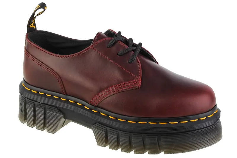 Dr. Martens Audrick DM27815211, Damskie, Bordowe, półbuty, skóra licowa, rozmiar: 40