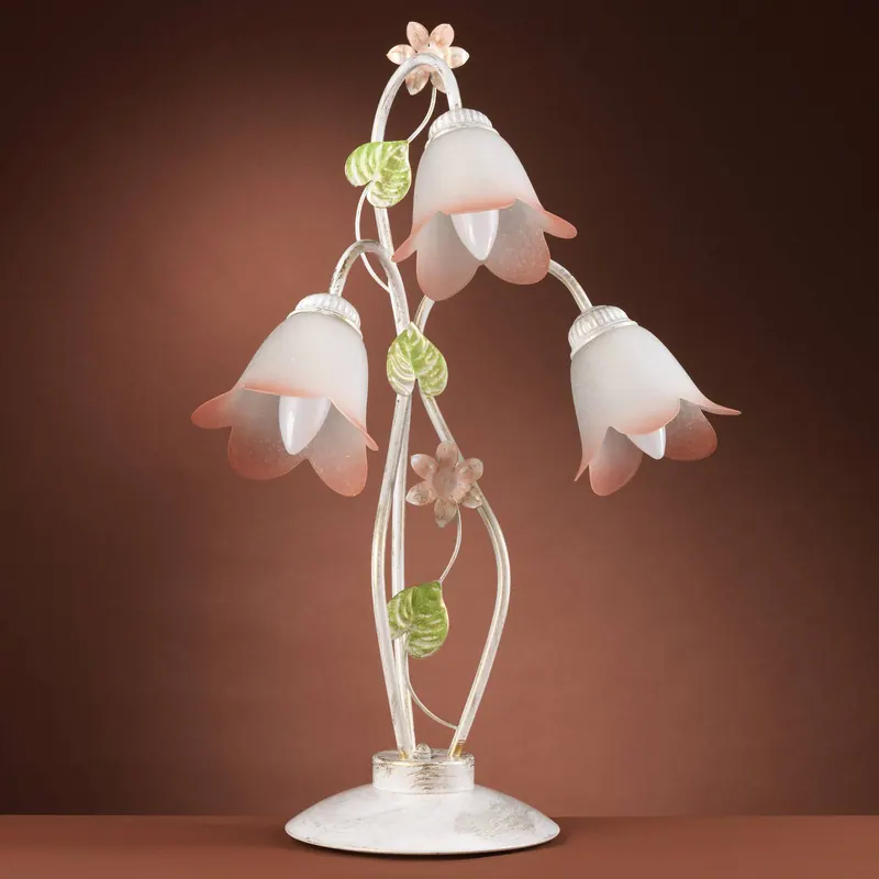 Lampa stołowa Botton w stylu florenckim, 3-punktowa
