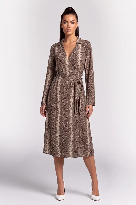ARKET Glo Wrap Dress Beige Maat: 42 | Blousejurken Outlet | Dames | Beige