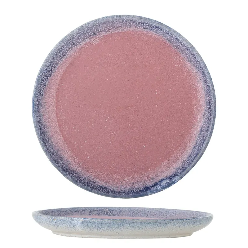 Jasnoróżowy kamionkowy talerz ø 20 cm Paula – Bloomingville