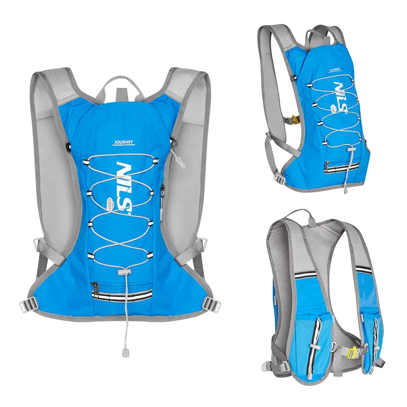 NILS CAMP plecak biegowy z miejscem na bukłak 12L JOURNEY NC1797 niebieski (one size)