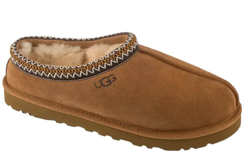 UGG M Tasman II Slip-On 1174671-CHE, Męskie, Brązowe, kapcie, skóra zamszowa, rozmiar: 42