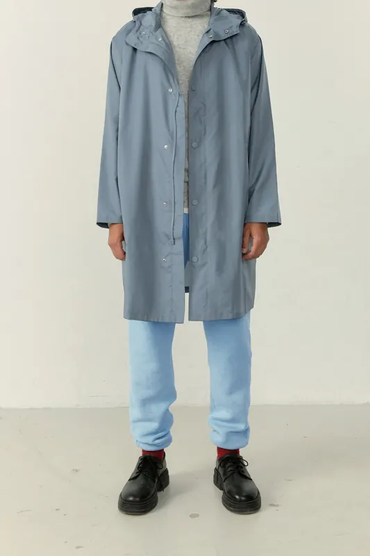 American Vintage Bubatown Coat Ocean Maat: S | Regenjassen Outlet | Heren | Blauw