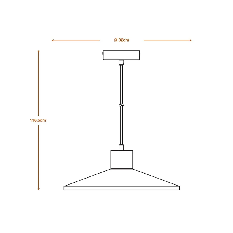 Lampa wisząca LEDVANCE Concrete Wood, Ø 32 cm, beton, szary