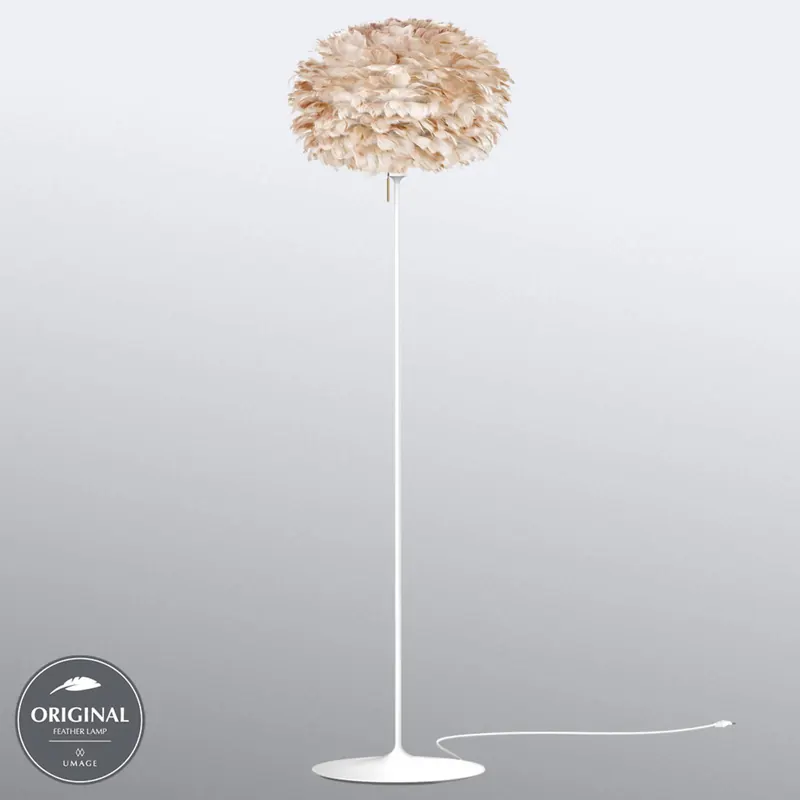 UMAGE Eos medium lampa podłogowa jasnobrązowa