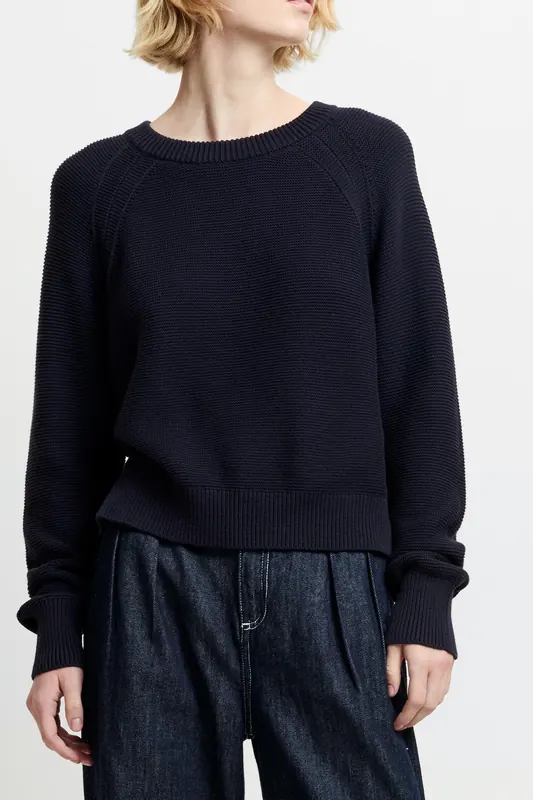 French Connection Lilly Mozart Crew Neck Jumper Utility Blue Maat: XS | Sweaters Outlet | Dames | Blauw