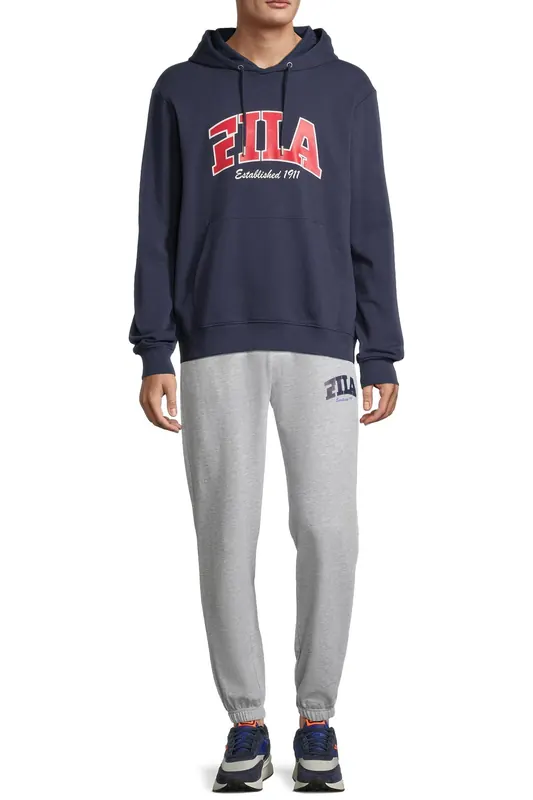 FILA Landen Sweat Pants Light Grey Melange Maat: XXL | Joggingbroeken Outlet | Heren | Grijs