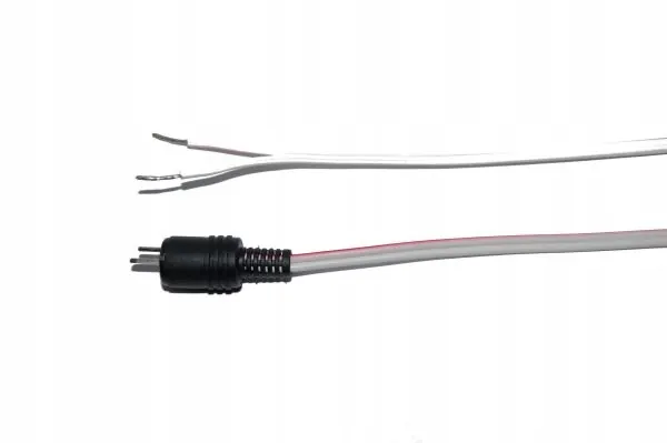 Kabel głośnikowy 2x1mm z wtykiem głośnik. din 1m