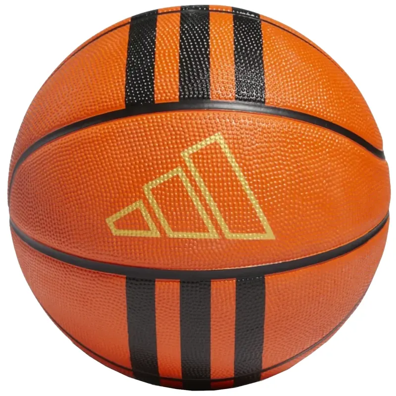 adidas 3-Stripes Rubber X3 Ball HM4970, Unisex, Pomarańczowe, piłki do koszykówki, Guma, rozmiar: 7