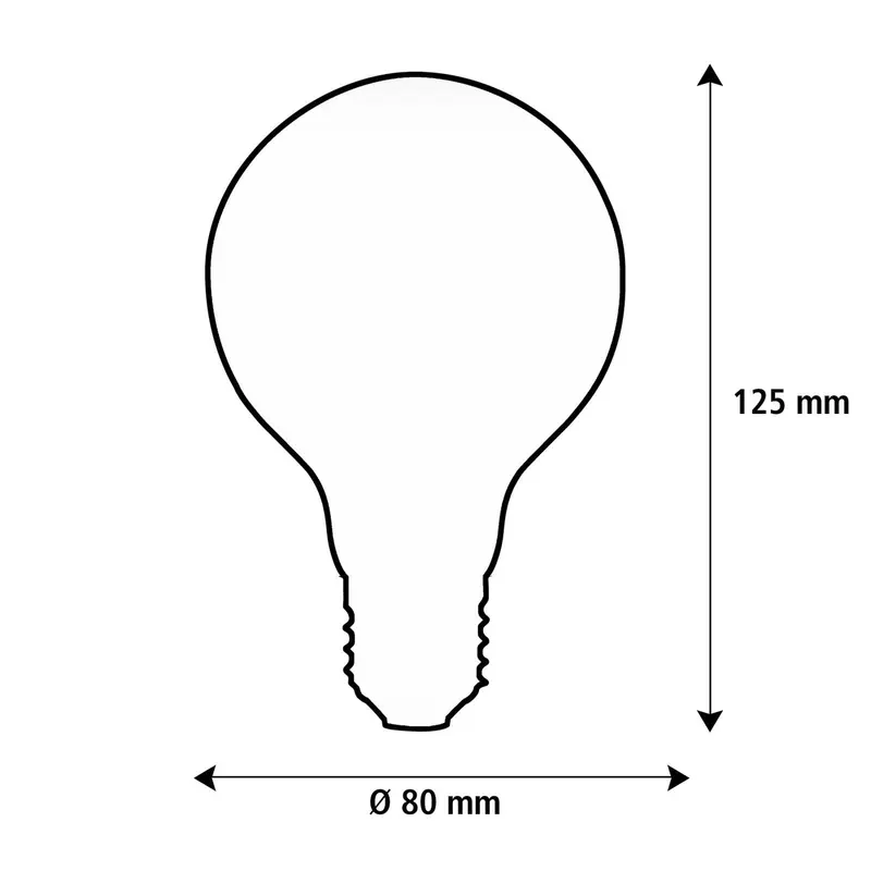SEGULA LED Elegant Line E27 3W G80 2200 K Żarnikowa ściemniany
