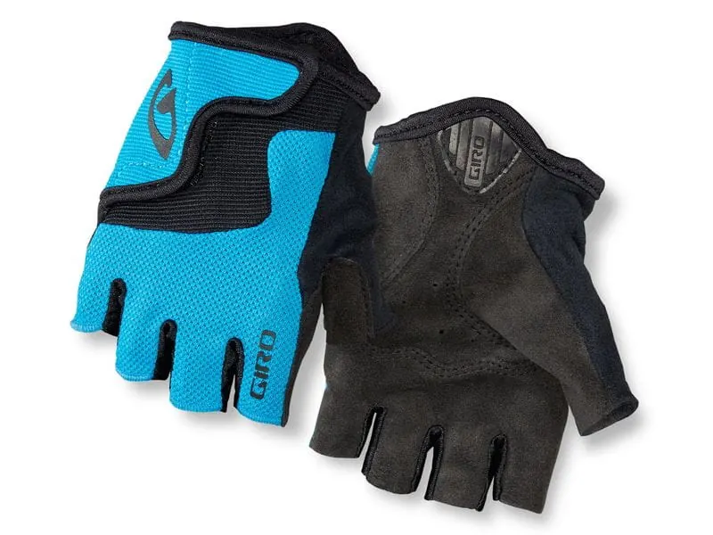 Rękawiczki juniorskie GIRO BRAVO JR krótki palec niebieski jewel roz. L (obwód dłoni od 162 mm / dł. dłoni od 165 mm) (L)