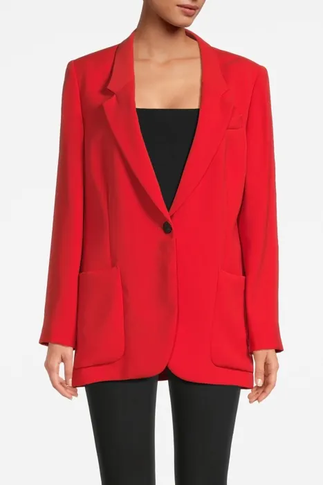 Reiss Maia Split Blazer — Coral Maat: 4 | Blazers Outlet | Dames | Blauw