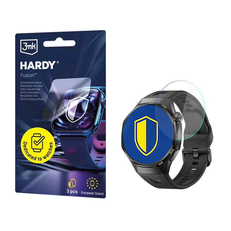 3x Szkło hybrydowe na Huawei Watch Gt 7 41mm 3mk Hardy Fusion Watch Pro