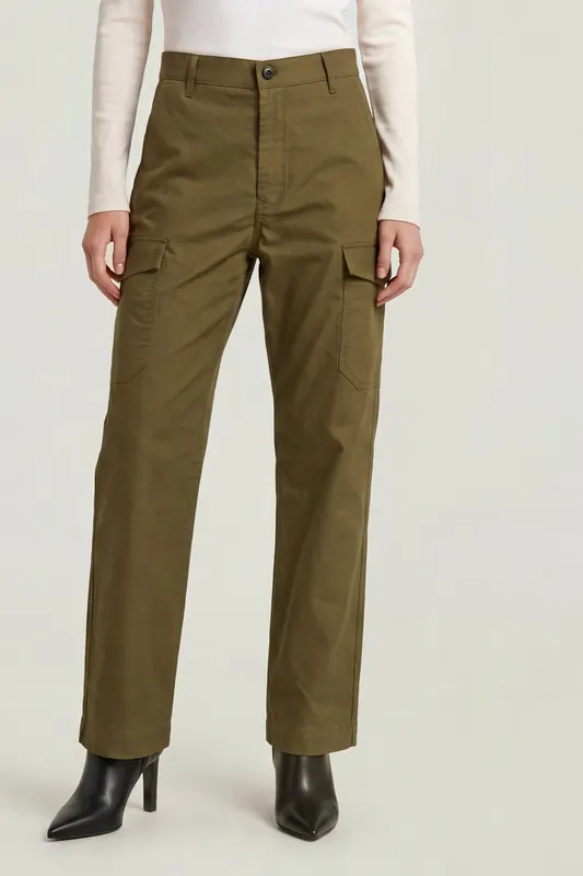 G-Star Regular Cargo Pant Green Maat: W29 | Cargobroeken Outlet | Dames | Groen