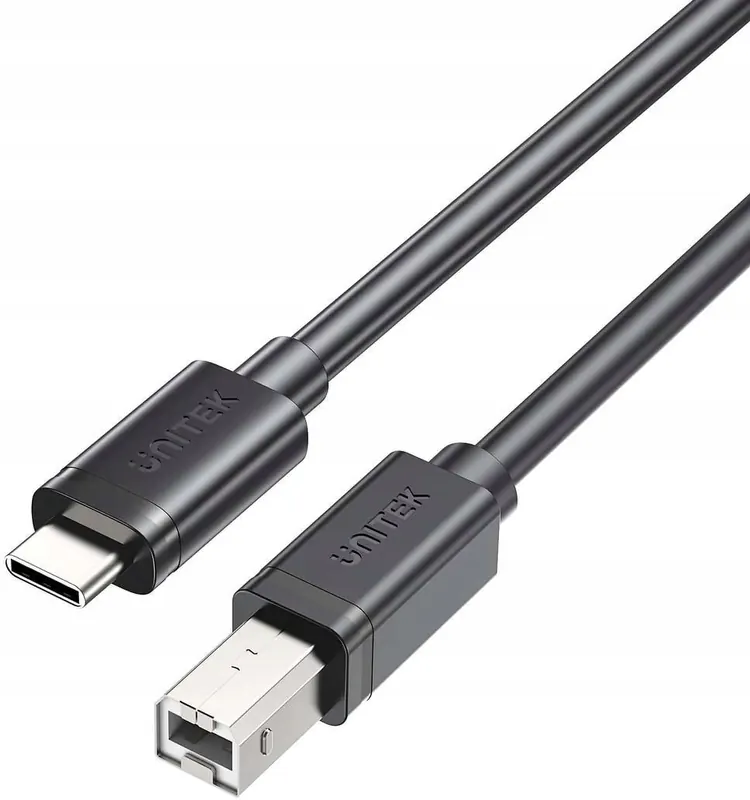 Kabel do drukarki Unitek Usb-c na Usb B 2.0 czarny 1m