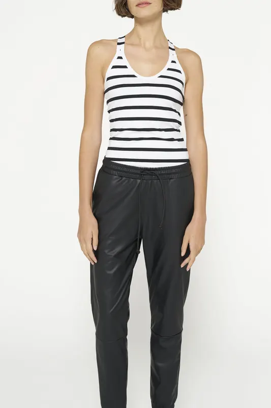 10DAYS The Wrapper Stripe White/black Maat: XXS | Joggingbroeken Outlet | Dames | Zwart