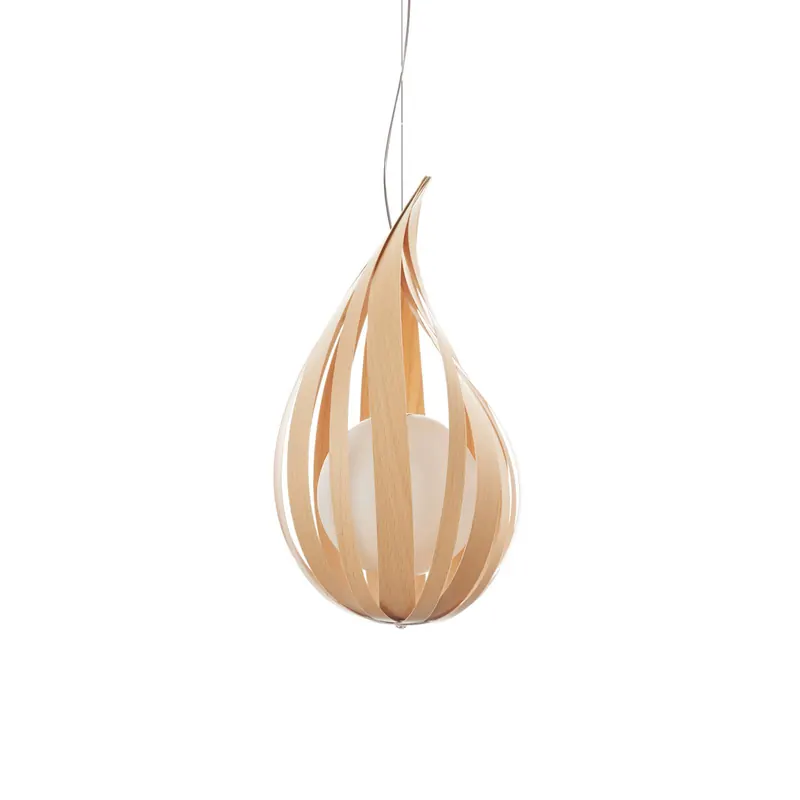 LZF Raindrop mini lampa wisząca, buk