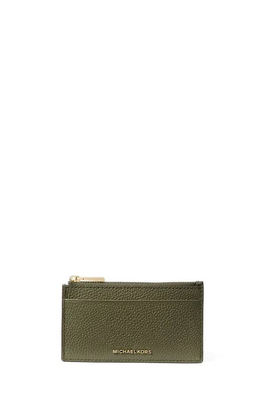 Michael Kors Small Zip Key Card Case Ivy Maat: OS | Tassen Outlet | Dames | Groen