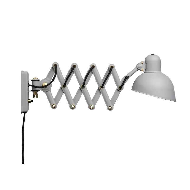 FRITZ HANSEN Kaiser idell 6718-W lampa ścienna z wtyczką, szary