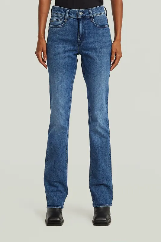 G-Star Noxer Bootcut  Jeans Medium Blue Maat: W30L32 | Wijde Broeken Outlet | Dames | Blauw