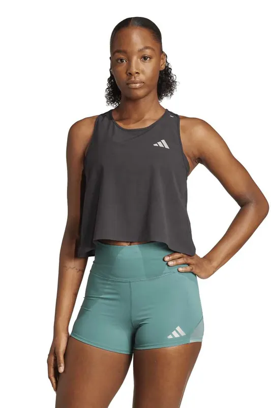 Adidas Performance Adi365 Running Climacool+ Crop Top Black Maat: M | Mouwloze Tops Outlet | Dames | Zwart