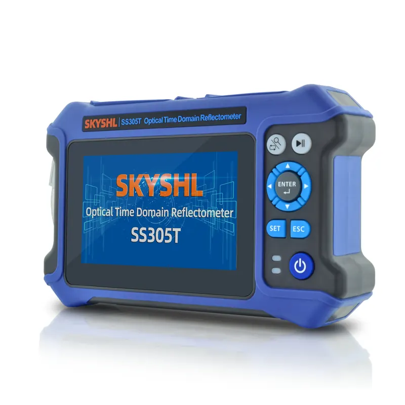SKYSHL 1310nm / 28dB + 1550nm / 26dB OTDR z OPM+10G OPM+OLS+VFL+Mapa Wydarzeń+Test strat Optycznych+Test Wielu Włókien+Test RJ45 Włókien SM Tester Światłowodów Kompatybilny z APC&UPC