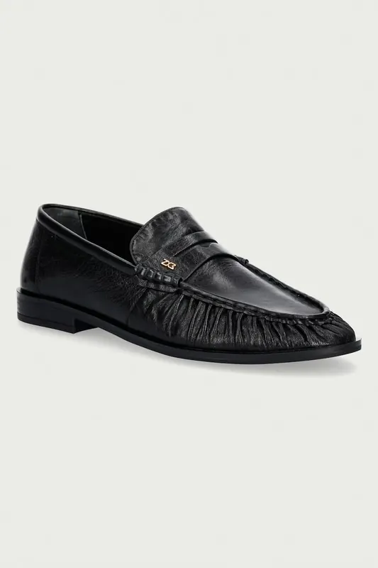Nokwol mokasyny damskie skórzane Haven Black Athena