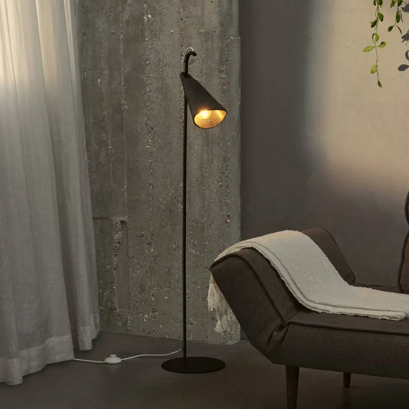 Lampa stojąca OSRAM Decor Bell, czarna, stal, E27, wys. 120 cm