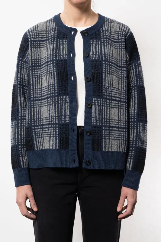 Nudie Jeans Kim Cardigan Multi Maat: M | Cardigans Outlet | Dames | Blauw