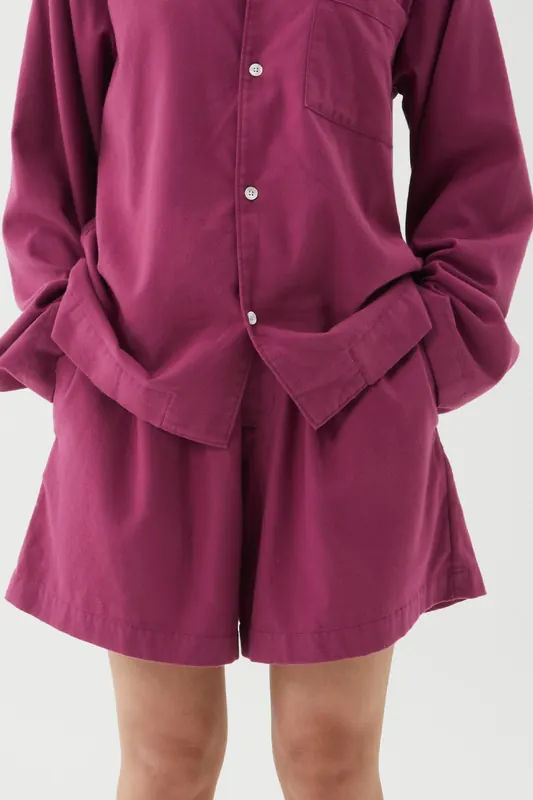 Tekla Unisex Flannel, Pyjamas Shorts Grape Maat: XS | Korte Broeken Outlet | Unisex