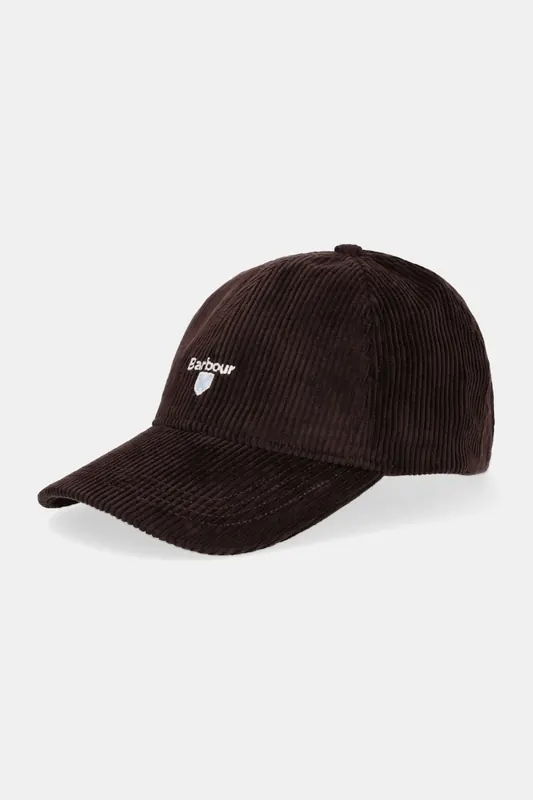 Barbour czapka z daszkiem sztruksowa Preston Cord