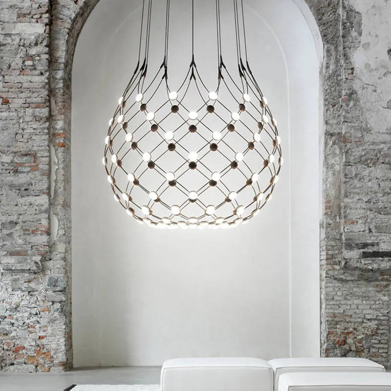 Luceplan Mesh lampa wisząca Ø 100cm zawieszenie 1m