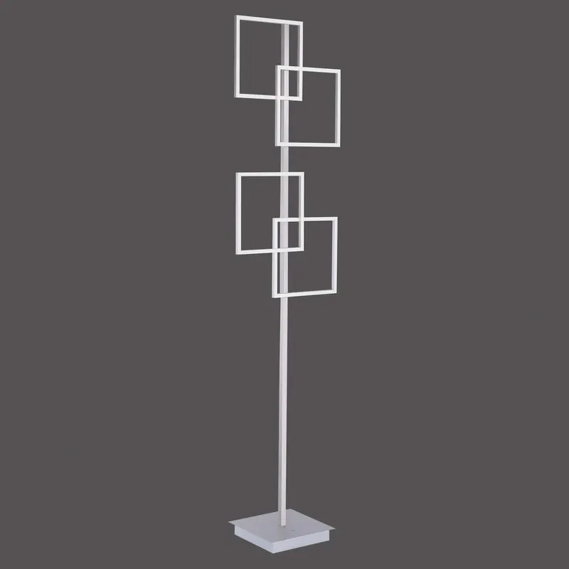 Paul Neuhaus Lampa stojąca LED Inigo, szary, metal, CCT, ściemniany